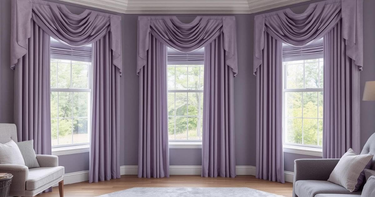 How Many Curtain panels on modern living room window"