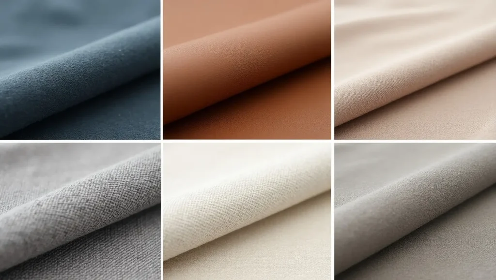 Authentic brown leather upholstery fabric showing grain and natural texture

