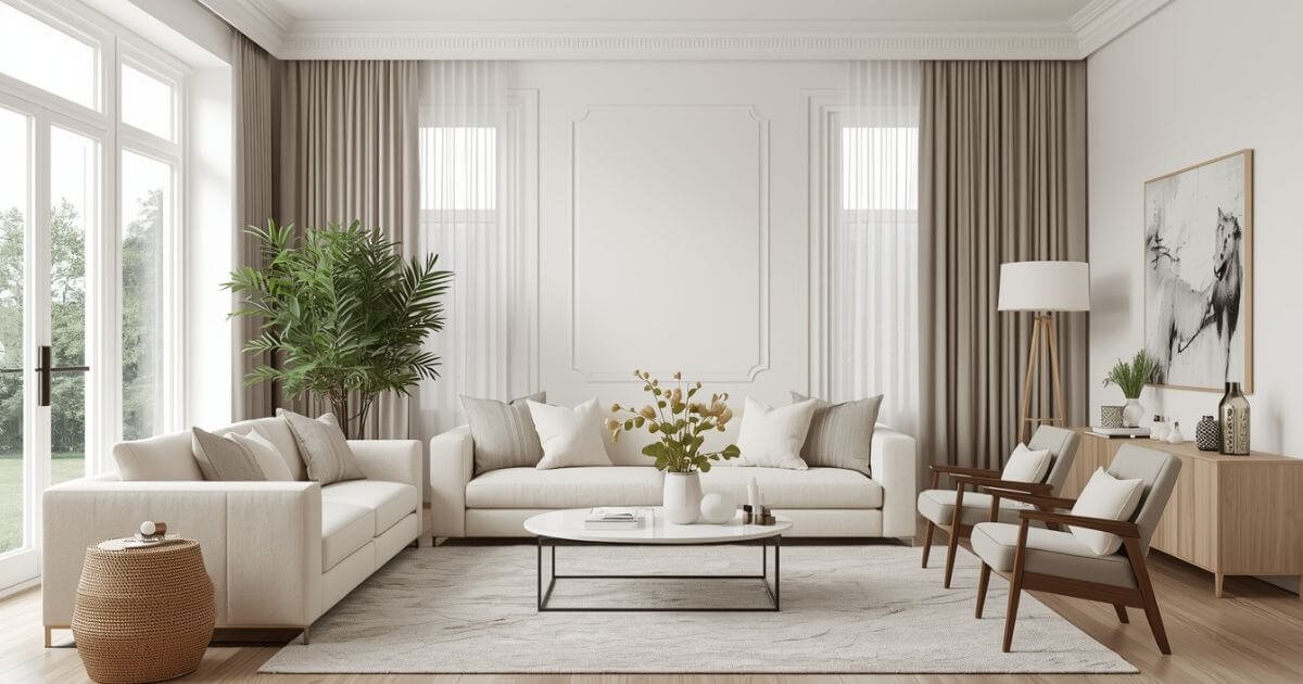 How to choose curtains based on wall paint for modern home interiors